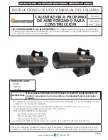 Preview for 22 page of Mr. Heater MHC125FAV Operating Instructions And Owner'S Manual