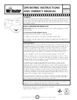 Preview for 8 page of Mr. Heater MHGLLP B Operating Instructions And Owner'S Manual