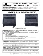 Mr. Heater MHVFGH30LPBT Operating Instructions And Owner'S Manual preview