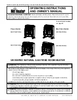 Preview for 1 page of Mr. Heater MHVFR20TB NG User Manual