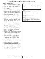 Preview for 4 page of Mr. Heater MR. HEATER MH125FAV Operating Instructions And Owner'S Manual