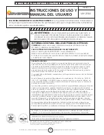 Preview for 36 page of Mr. Heater MR. HEATER MH125FAV Operating Instructions And Owner'S Manual