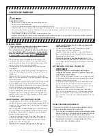 Предварительный просмотр 4 страницы Mr. Heater MR. HEATER MH170FAVT Operating Instructions And Owner'S Manual