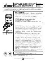 Предварительный просмотр 24 страницы Mr. Heater MR. HEATER MH200CV Operating Instructions And Owner'S Manual