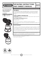 Preview for 8 page of Mr. Heater SUNRITE SRC15T Operating Instructions Manual