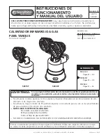 Preview for 9 page of Mr. Heater SUNRITE SRC15T Operating Instructions Manual