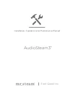 mr. steam AudioSteam3 Installation, Operation And Maintenance Manual preview