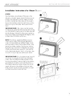 Предварительный просмотр 9 страницы mr. steam Butler Installation, Operation & Maintenance Manual