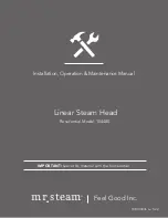 Предварительный просмотр 19 страницы mr. steam Butler Installation, Operation & Maintenance Manual