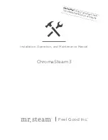 mr. steam ChromaSteam3 Installation, Operation And Maintenance Manual preview