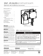 mr. steam eTempo Plus Operation And Installation Instructions Manual preview