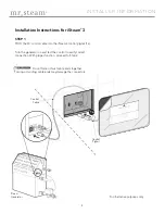 Preview for 7 page of mr. steam iSteam 3 Control Installation, Operation & Maintenance Manual