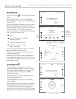 Preview for 12 page of mr. steam iSteam 3 Control Installation, Operation & Maintenance Manual