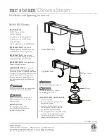 mr. steam MS Chroma Operating Instructions Manual предпросмотр