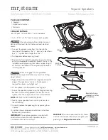 mr. steam MS-Speakers SQ Installation Instructions preview