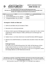 Preview for 2 page of MRA 4025066165087 Mounting Instructions