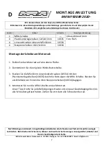 Preview for 2 page of MRA 4025066169160 Mounting Instructions