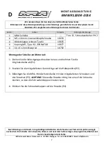 Предварительный просмотр 2 страницы MRA BMW R1200R -2014 Mounting Instructions