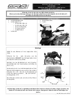 MRA F650GS Quick Start Manual предпросмотр