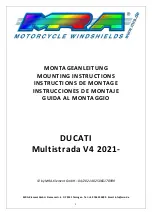 Preview for 1 page of MRA Multistrada V4 2021 Mounting Instructions