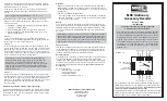 Preview for 1 page of MRC 0001628 Quick Start Manual