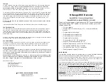 Preview for 1 page of MRC 0001641 Quick Start Manual