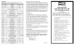 Preview for 1 page of MRC 0001817 Quick Start Manual