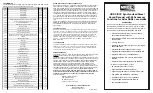 Preview for 1 page of MRC 0001907 Quick Start Manual