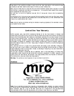 Предварительный просмотр 5 страницы MRC 24CB10 Operating Manual