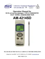 MRC AM-4214SD Operating Manual preview