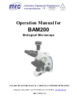 MRC BAM200 Operation Manual preview