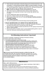 Preview for 4 page of MRC CB15E Operating Manual