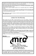 Предварительный просмотр 5 страницы MRC CB15E Operating Manual