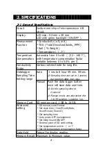 Preview for 4 page of MRC CD-4307SD Operation Manual