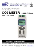 Предварительный просмотр 1 страницы MRC COH-9905SD Operation Manual