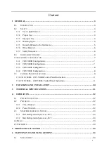 Preview for 2 page of MRC COT Series Operation Manual