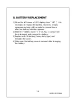 Preview for 17 page of MRC DO-5510HA Operation Manual