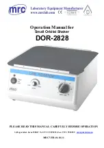 MRC DOR-2828 Operation Manual preview