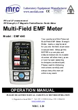 Предварительный просмотр 1 страницы MRC EMF-840 Operation Manual