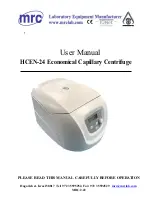 Preview for 1 page of MRC HCEN-24 User Manual