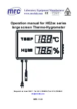 MRC HE2 Series Operation Manual preview