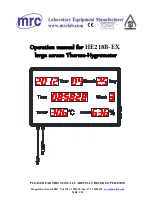 Предварительный просмотр 1 страницы MRC HE218B-EX Operation Manual