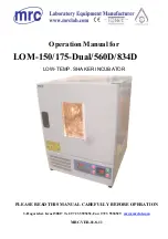 Предварительный просмотр 1 страницы MRC LOM-150 Operation Manual