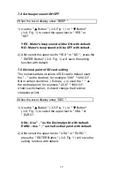 Предварительный просмотр 19 страницы MRC MG-3003SD Operation Manual