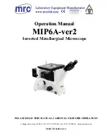 MRC MIP6A-ver2 Operation Manual preview