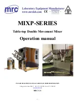 MRC MIXP Series Operation Manual preview