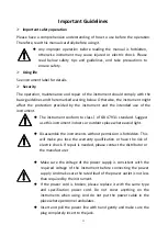 Preview for 4 page of MRC PCR-IF-8C Operation Manual