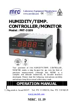 Preview for 1 page of MRC PHT-3109 Operation Manual