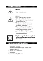 Preview for 2 page of MRC PHT-3109 Operation Manual