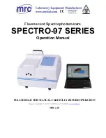 MRC Spectro-97 Series Operation Manual preview